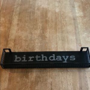 Industrial farmhouse Birthday board